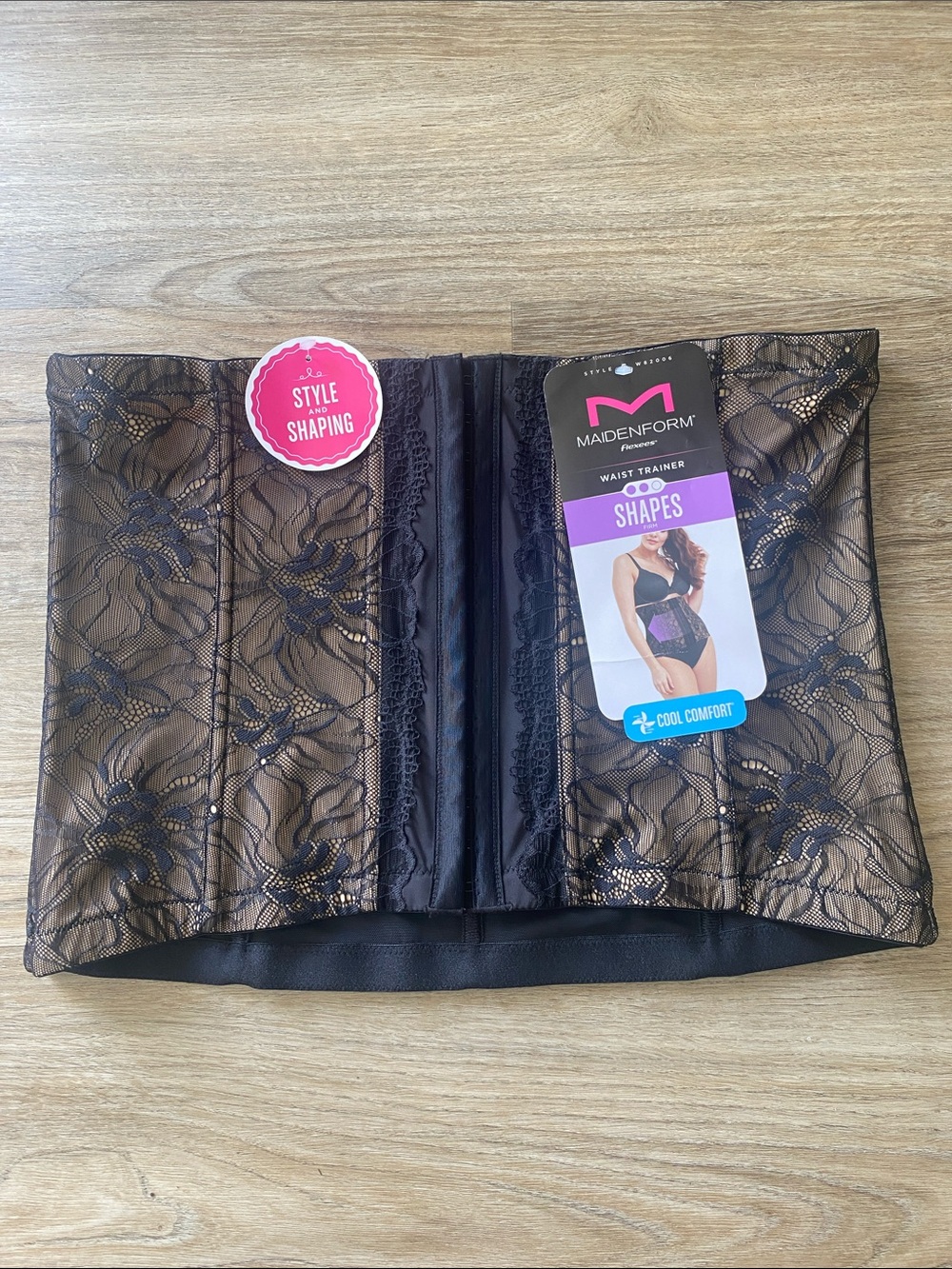Maidenform Black Lace Waist Trainer Shaper